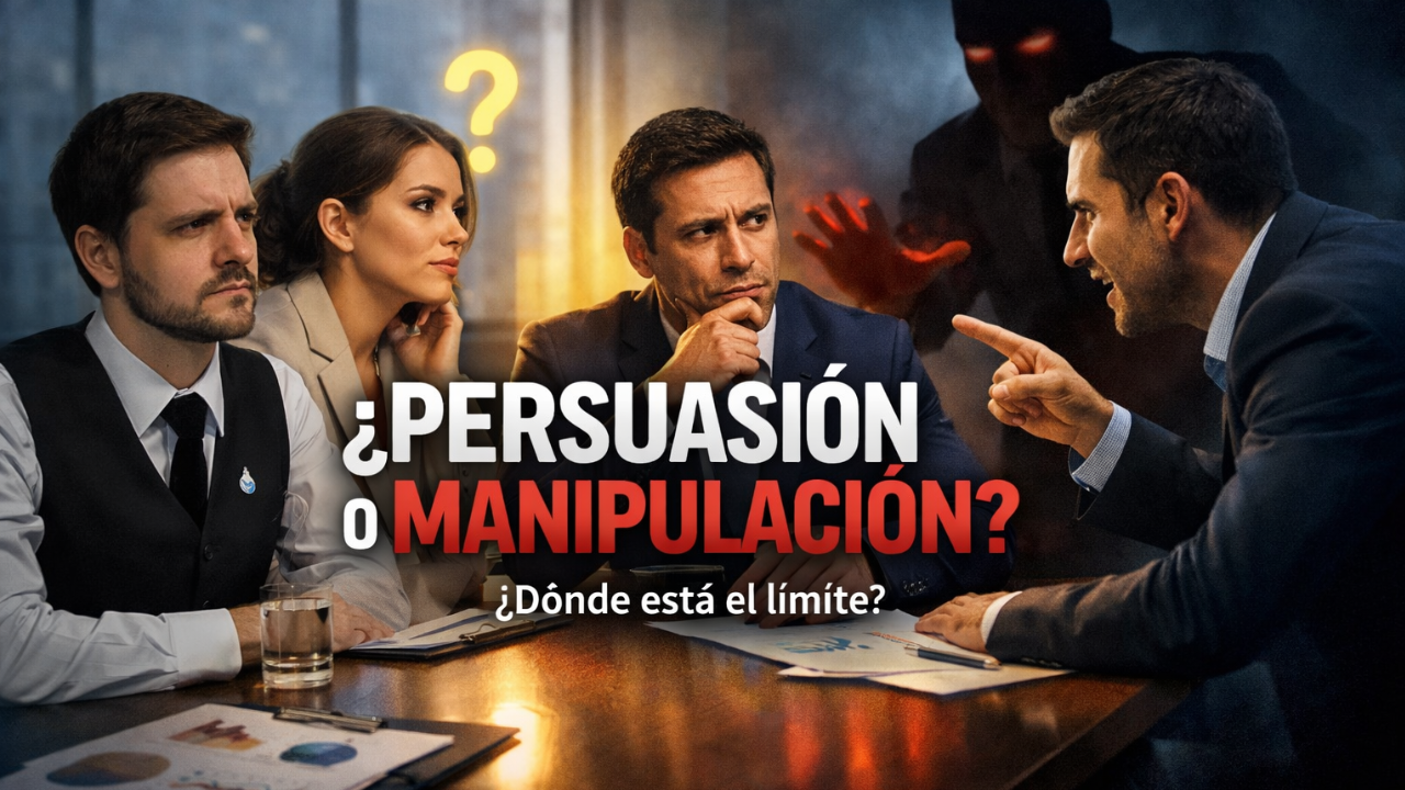 Diferencia entre persuasión y manipulación en negociación